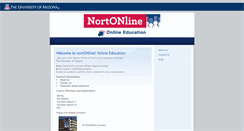 Desktop Screenshot of nortonline.arizona.edu
