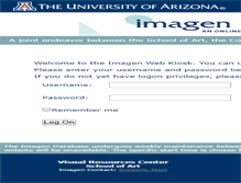 Tablet Screenshot of imagen.arizona.edu