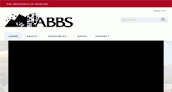 Desktop Screenshot of abbs.arizona.edu