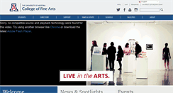Desktop Screenshot of cfa.arizona.edu