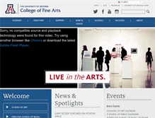 Tablet Screenshot of cfa.arizona.edu