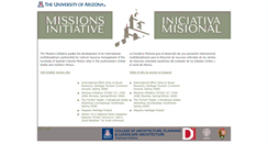 Desktop Screenshot of missions.arizona.edu