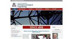 Desktop Screenshot of mge.engr.arizona.edu
